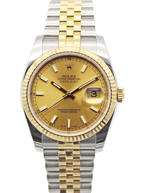 rolex datejust 26mm two tone|Rolex 36mm Datejust diamond bezel.